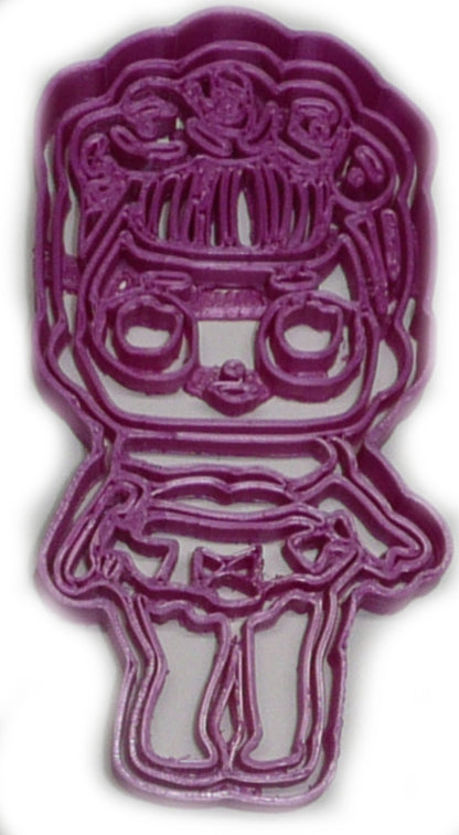 Sugar Queen Detailed Floral Hair Surprise Doll Cookie Cutter Made In USA PR2385