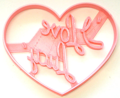 I Love Lucy 1950s TV Show Heart Logo Cookie Cutter Made In USA PR2869