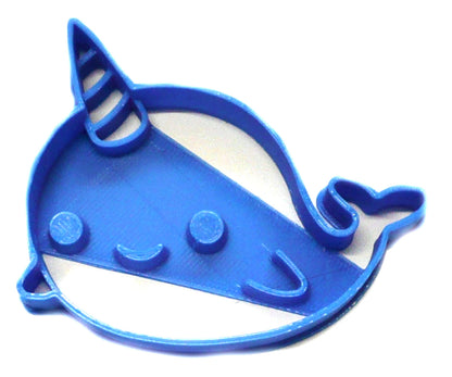 6x Narwhal Mammal Fondant Cutter Cupcake Topper 1.75 IN USA FD2425