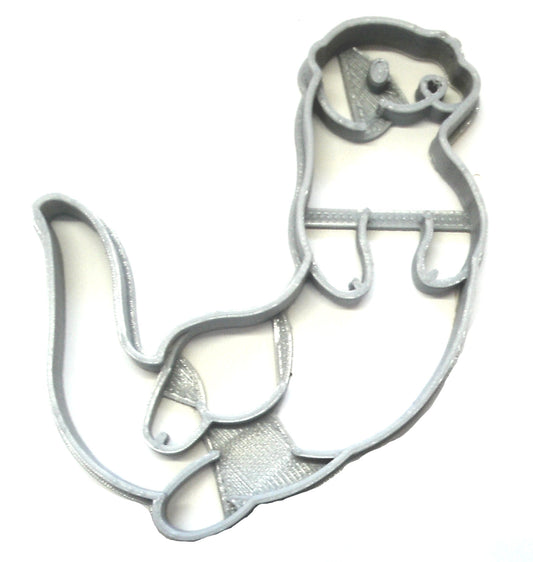 6x Sea Otter Mammal Fondant Cutter Cupcake Topper 1.75 IN USA FD2359