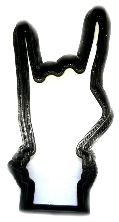 Rock On Sign Hand Symbol Gesture Music Cookie Cutter Made In USA PR2036