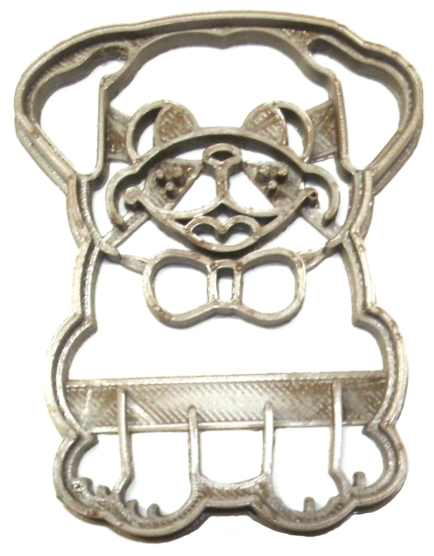 Sitting Pug With Bowtie Puppy Animal Cookie Cutter Made In USA PR2361