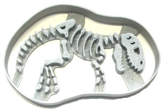 6x T Rex Fossil Dinosaur Fondant Cutter Cupcake Topper 1.75 IN USA FD2396