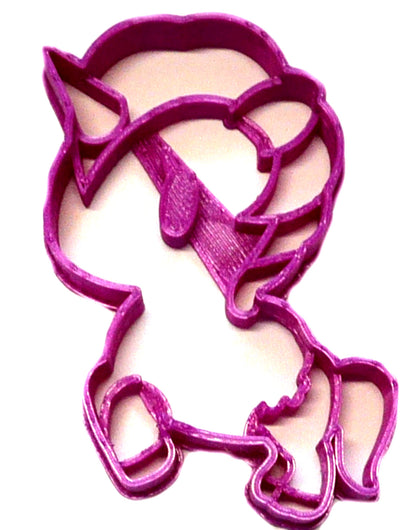 Unicorn Full Body Spiraling Horn Cookie Cutter Made In USA PR2382