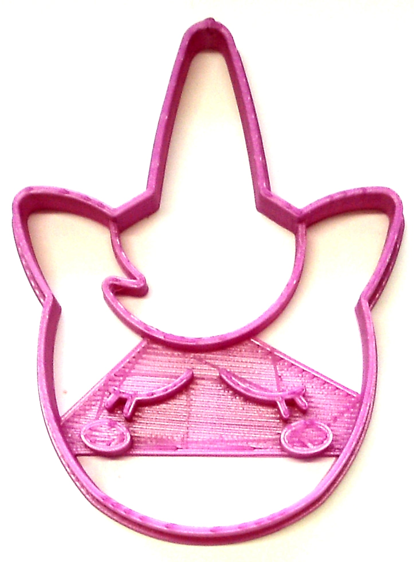 Unicorn Face Large Spiral Horned Animal Cookie Cutter Made In USA PR2652