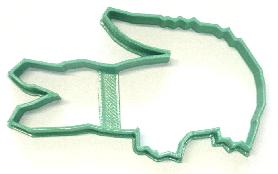 Lacoste Fashion Brand Crocodile Outline Cookie Cutter Made In USA PR2031