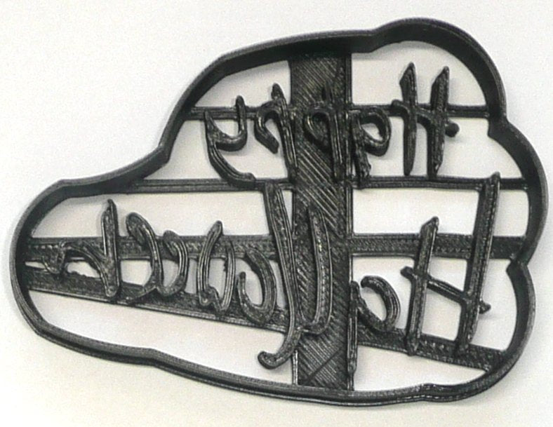 Happy Halloween Words Scary Font Letters Cookie Cutter Made In USA PR3022