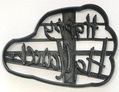 Happy Halloween Words Scary Font Letters Cookie Cutter Made In USA PR3022