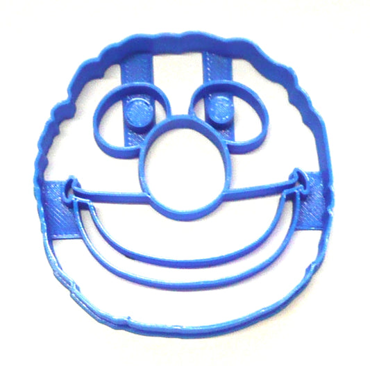 6x Grover Face Fondant Cutter Cupcake Topper 1.75 IN USA FD2249