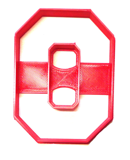 6x Ohio State University Fondant Cutter Cupcake Topper 1.75 IN USA FD2453