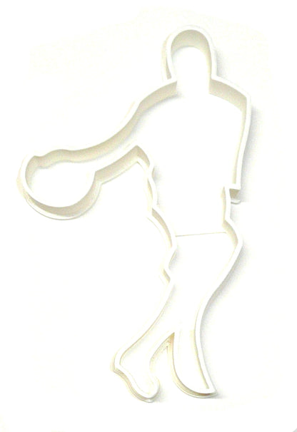 Basketball Player Ball Dribble Outline Cookie Cutter Made In USA PR2414