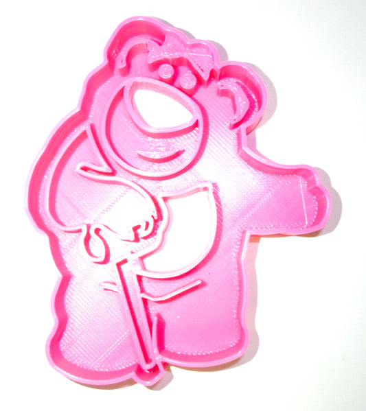 6x Lotso Bear Toy Story Fondant Cutter Cupcake Topper 1.75 IN USA FD509