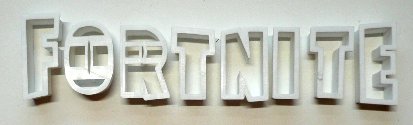 Fortnite Letters 8 piece Video Game Cookie Cutter Made In USA PR2847
