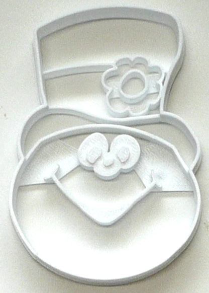 Frosty Snowman Face Head Movie TV Christmas Cookie Cutter Made In USA PR2901