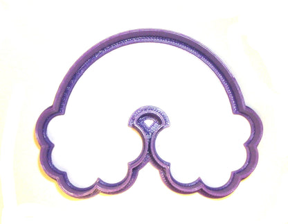 Rainbow With Clouds RoyGBiv Colorful Sky Cookie Cutter Made In USA PR841