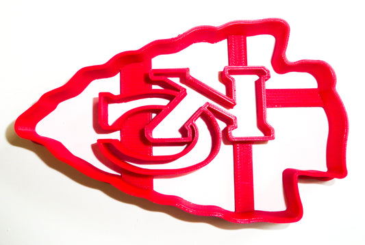 6x Kansas City Chiefs Fondant Cutter Cupcake Topper 1.75 IN USA FD975