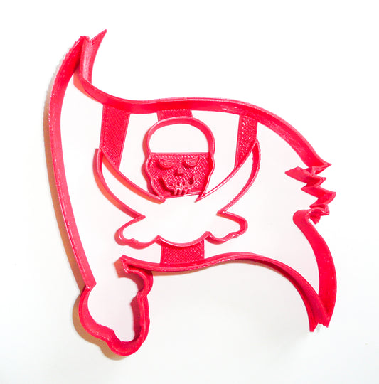 6x Tampa Bay Buccaneers Fondant Cutter Cupcake Topper 1.75 IN USA FD982