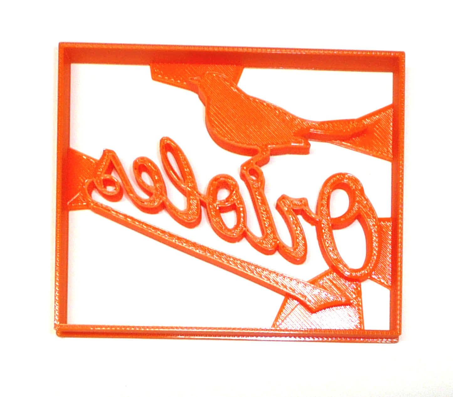 Baltimore Orioles Word With Bird Baseball Cookie Cutter Made In USA PR2353