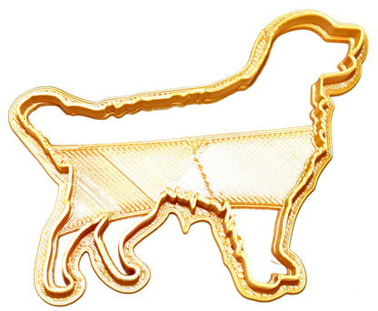 Golden Retriever Full Body Dog Outline Cookie Cutter Made In USA PR626