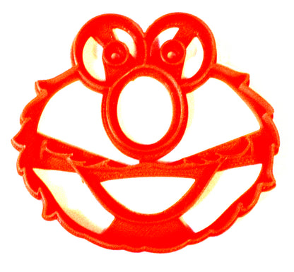 6x Elmo Face Sesame Street Fondant Cutter Cupcake Topper 1.75 IN USA FD213