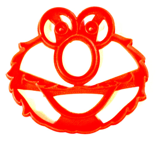 6x Elmo Face Sesame Street Fondant Cutter Cupcake Topper 1.75 IN USA FD213