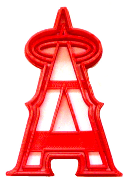 6x Los Angeles Angels Fondant Cutter Cupcake Topper 1.75 IN USA FD2572