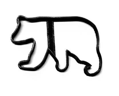 Bear Outline Black Brown Polar Bears Zoo Animal Cookie Cutter Made In USA PR2102