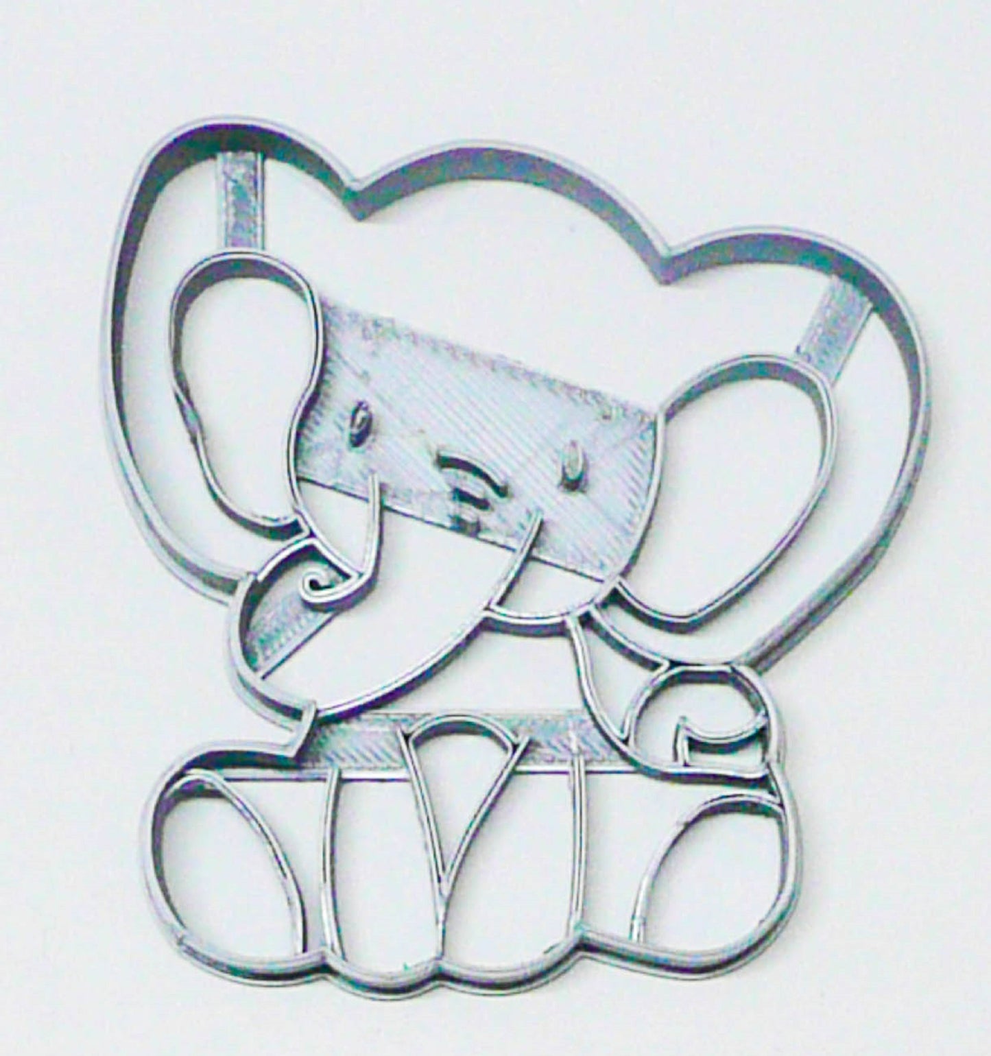 Baby Elephant Detailed Calf Zoo Animal Cookie Cutter Made In USA PR2558