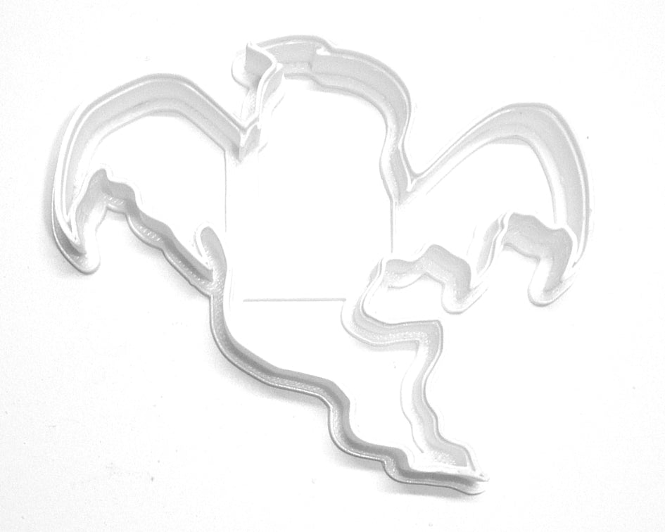 Flying Ghost Outline Spooky Haunted Halloween Cookie Cutter Made In USA PR2940