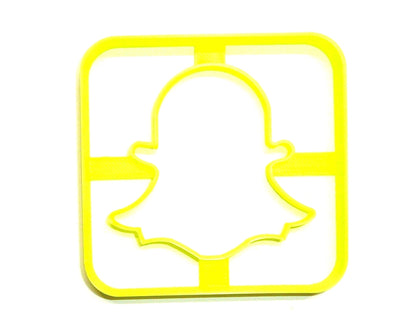 Snapchat Themed Photo Video Messaging App Cookie Cutter Made In USA PR2952