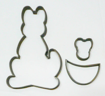 Kangaroo With Pouch And Baby Joey 3 Pieces Cookie Cutter Made In USA PR2978