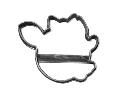 Clarice Girl Reindeer Face Outline Cartoon Cookie Cutter Made In USA PR3050