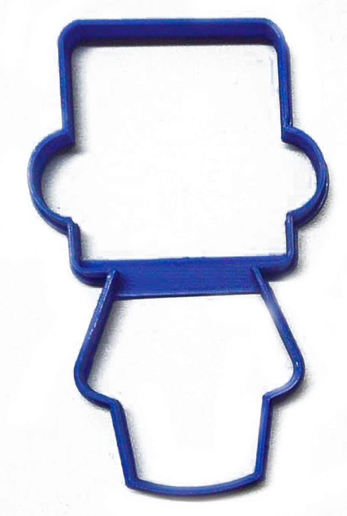 Boy Body With Square Head Hat Outline Kids Toy Cookie Cutter Made In USA PR3075