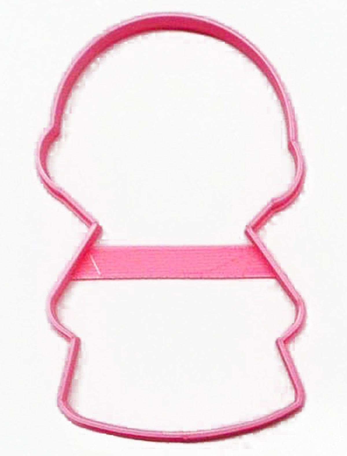 Girl Body Round Head Outline Vintage Kids Toy Cookie Cutter Made In USA PR3076