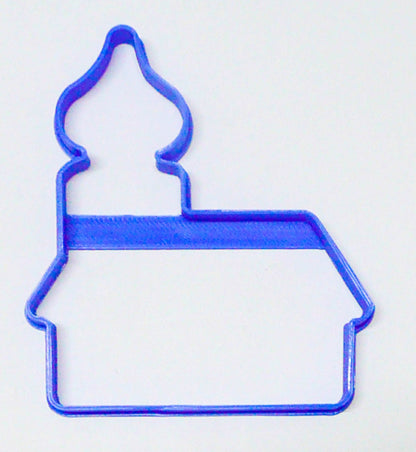 House Outline Onion Dome Steeple Roof 4 Inch Cookie Cutter Made In USA PR3081