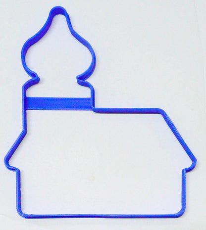 House Outline Onion Dome Steeple Roof 6 Inch Cookie Cutter Made In USA PR3082