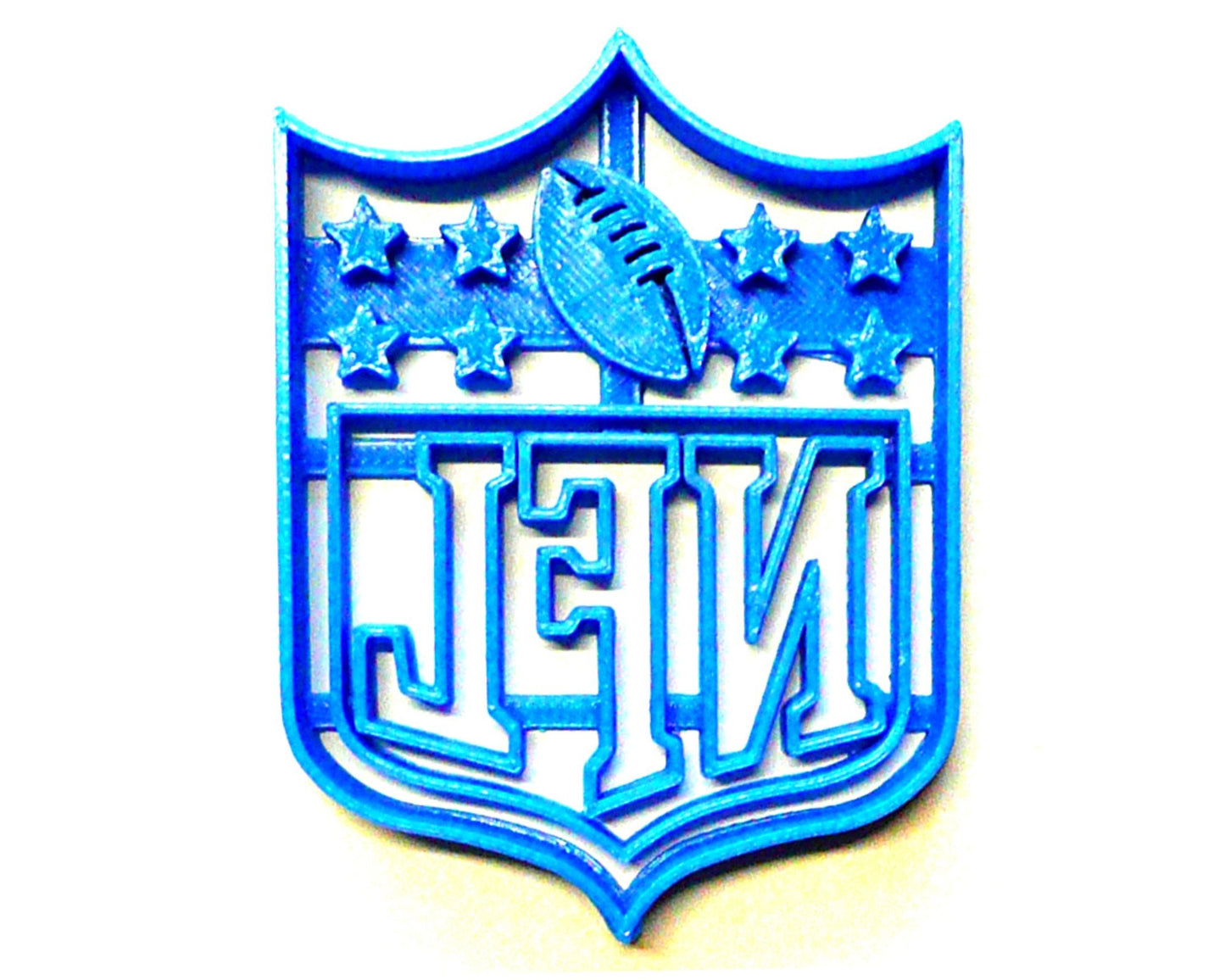 6x NFL Football Fondant Cutter Cupcake Topper 1.75 IN USA FD644