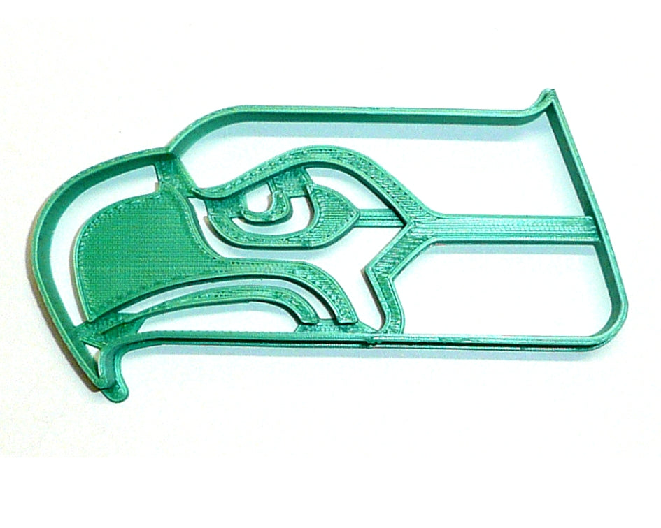 6x Seattle Seahawks Fondant Cutter Cupcake Topper 1.75 IN USA FD969