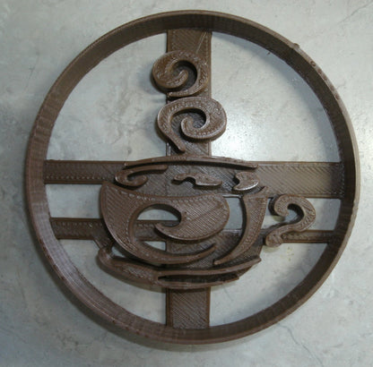 Coffee Mug Cappuccino Swirl Steam Beverage Tea Latte Cookie Cutter USA PR2395