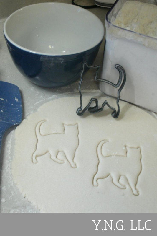Cat Kitty Walking Animal Baking Tool Cookie Cutter Made In USA PR542