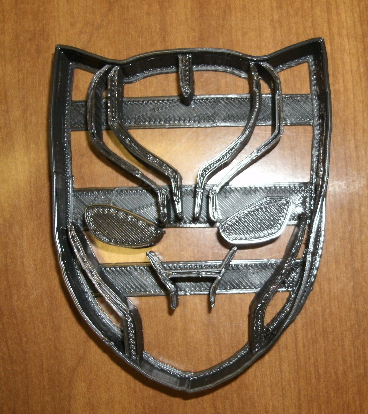 6x Black Panther Fondant Cutter Cupcake Topper 1.75 IN USA FD599