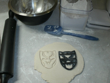 Black Panther Face Mask Superhero Cookie Cutter Made In USA PR599