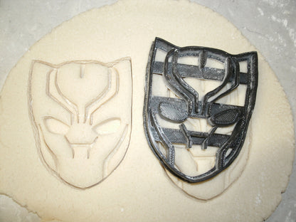 Black Panther Face Mask Superhero Cookie Cutter Made In USA PR599
