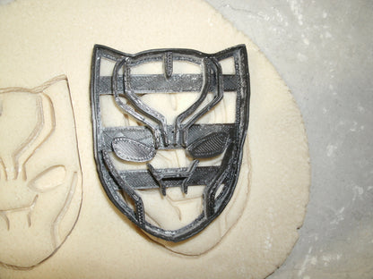 Black Panther Face Mask Superhero Cookie Cutter Made In USA PR599