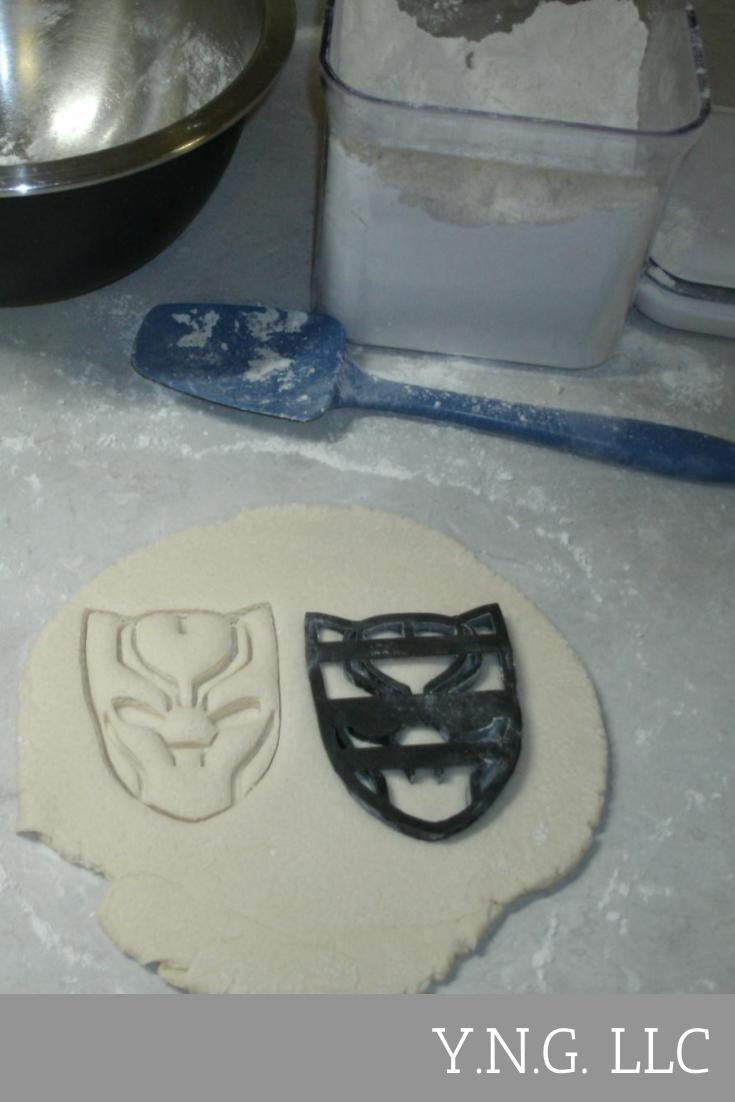 Black Panther Face Mask Superhero Cookie Cutter Made In USA PR599