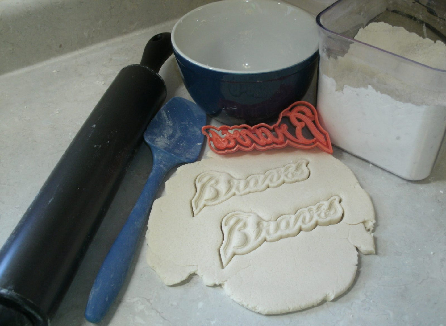 Atlanta Braves Word MLB Baseball Team Cookie Cutter Made In USA PR2677
