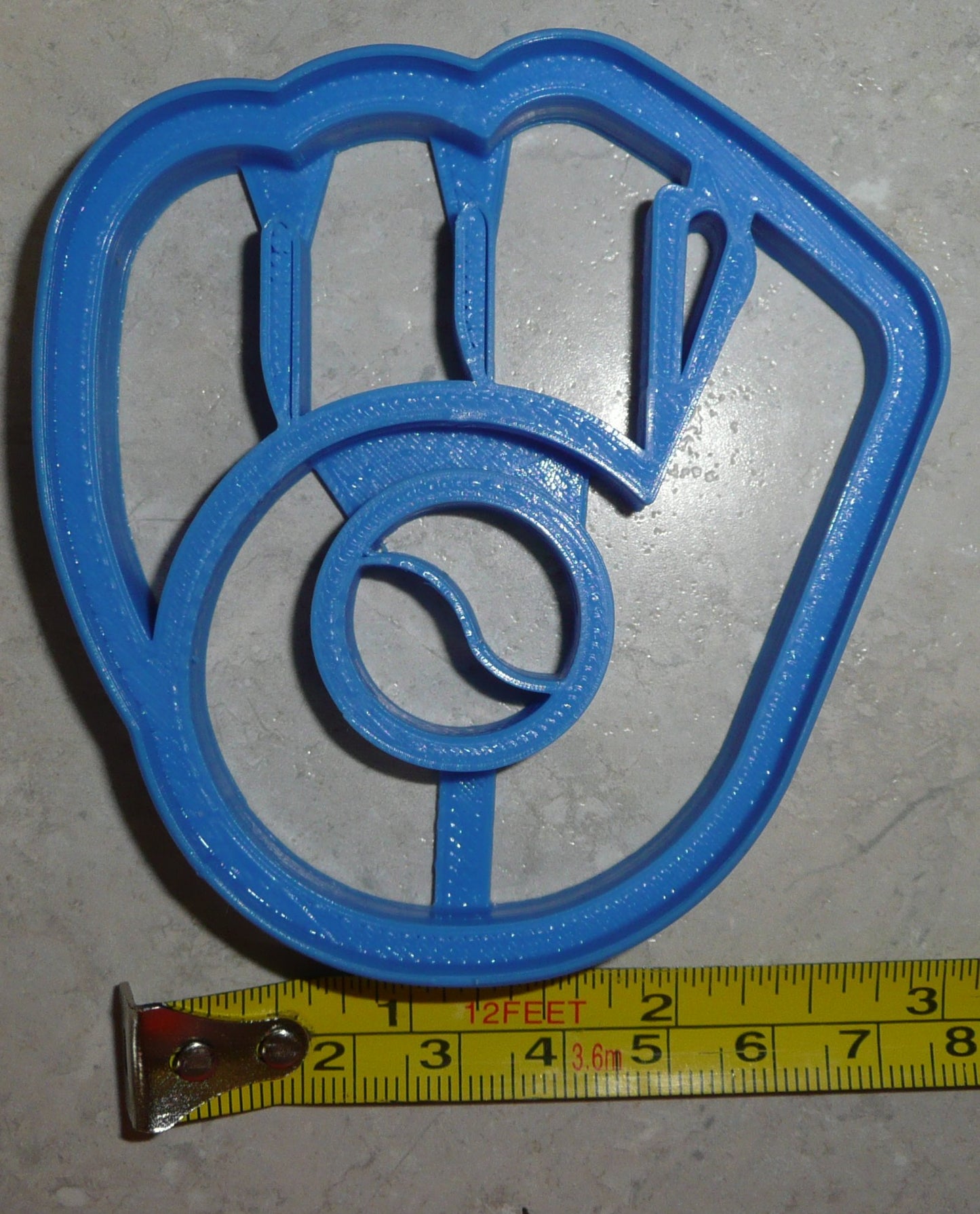Milwaukee Brewers Glove MLB Baseball Cookie Cutter Made In USA PR2274