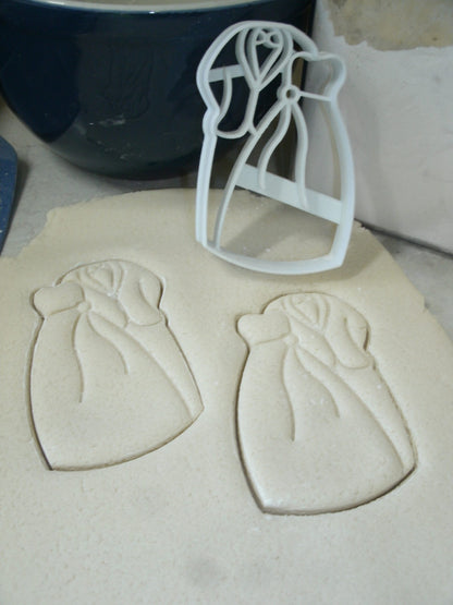 Bride And Groom Wedding Engagement Mr Mrs Cookie Cutter Made In USA PR2619