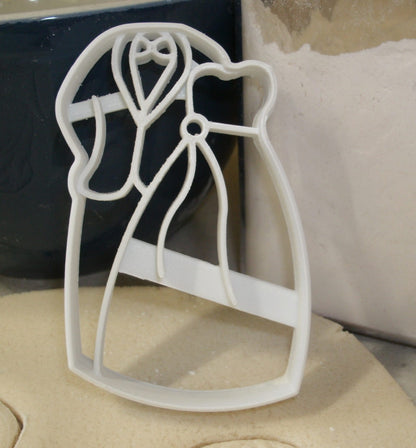 Bride And Groom Wedding Engagement Mr Mrs Cookie Cutter Made In USA PR2619