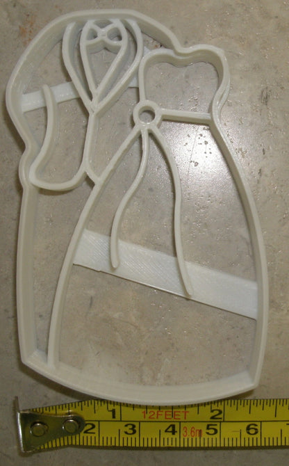 Bride And Groom Wedding Engagement Mr Mrs Cookie Cutter Made In USA PR2619